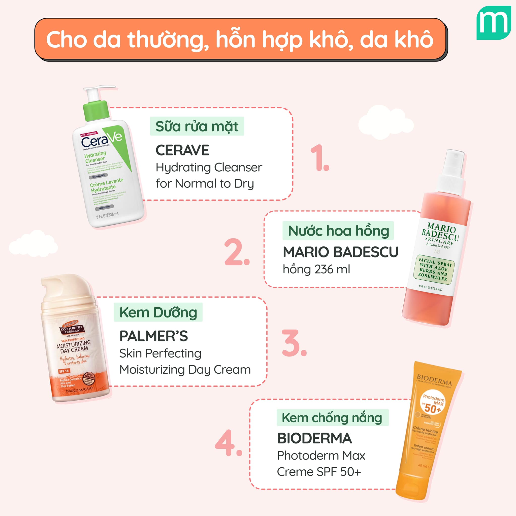 Routine Gọn Nhẹ Buổi Sáng Cho Từng Loại Da