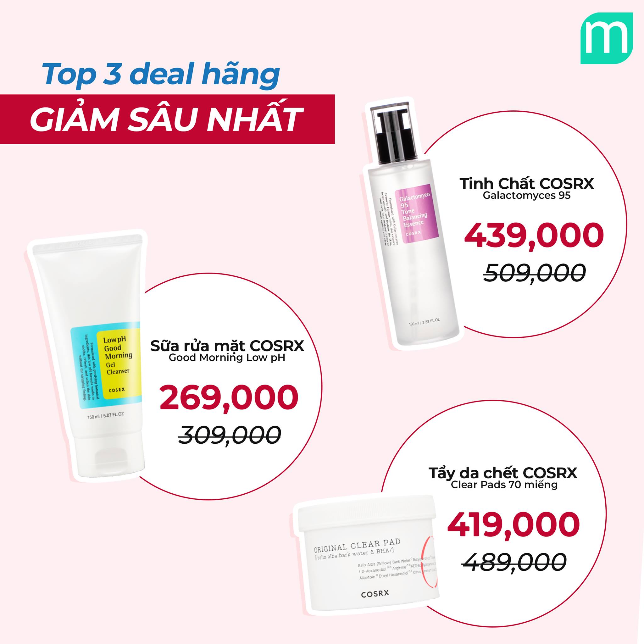 Tuần Bão Sale Cosrx Up To 56%