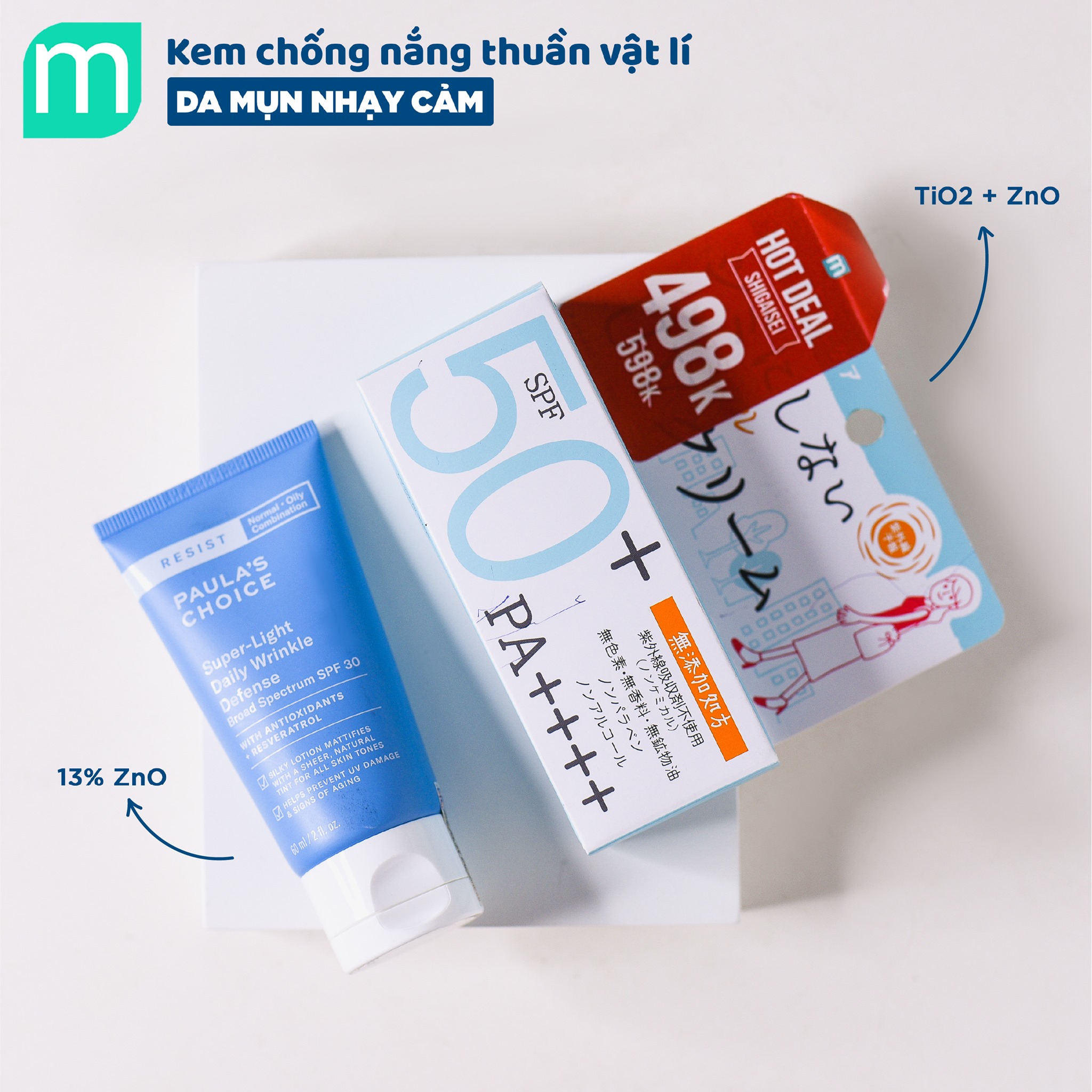 Tổng Hợp Kem Chống Nắng Chuyên Cho Da Mụn Tại Mint
