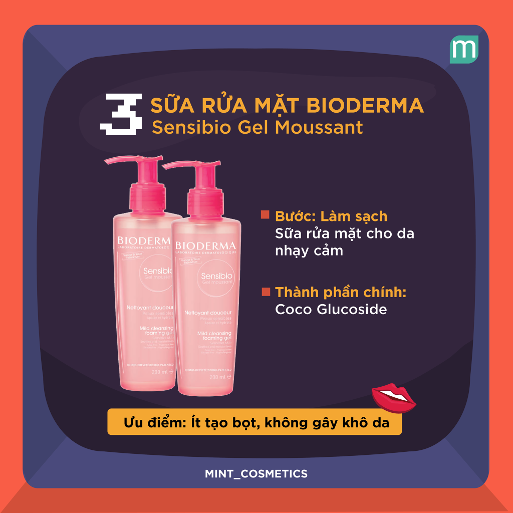 Sữa Rửa Mặt Bioderma Sensibio Gel Moussant