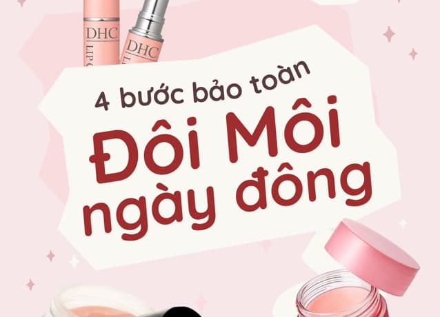 4 bước dưỡng đôi môi ngày đông