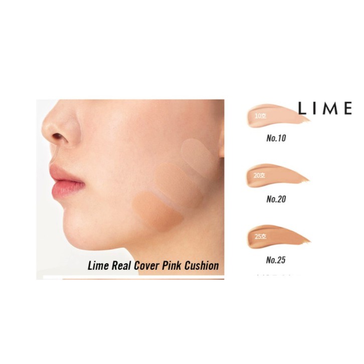 Cushion Lime Real Cover Pink SPF 50+ Cushion Lime Real Cover Pink SPF 50+ - Ảnh 5