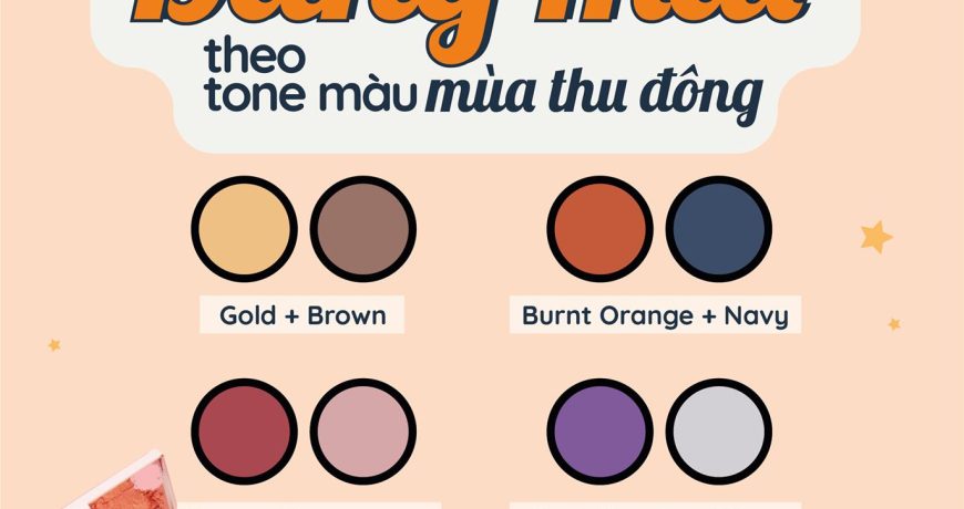 Đi tìm bảng mắt theo tone màu mùa thu đông