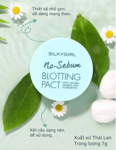 Phấn Phủ Silkygirl No Sebum Blotting Pact 7G
