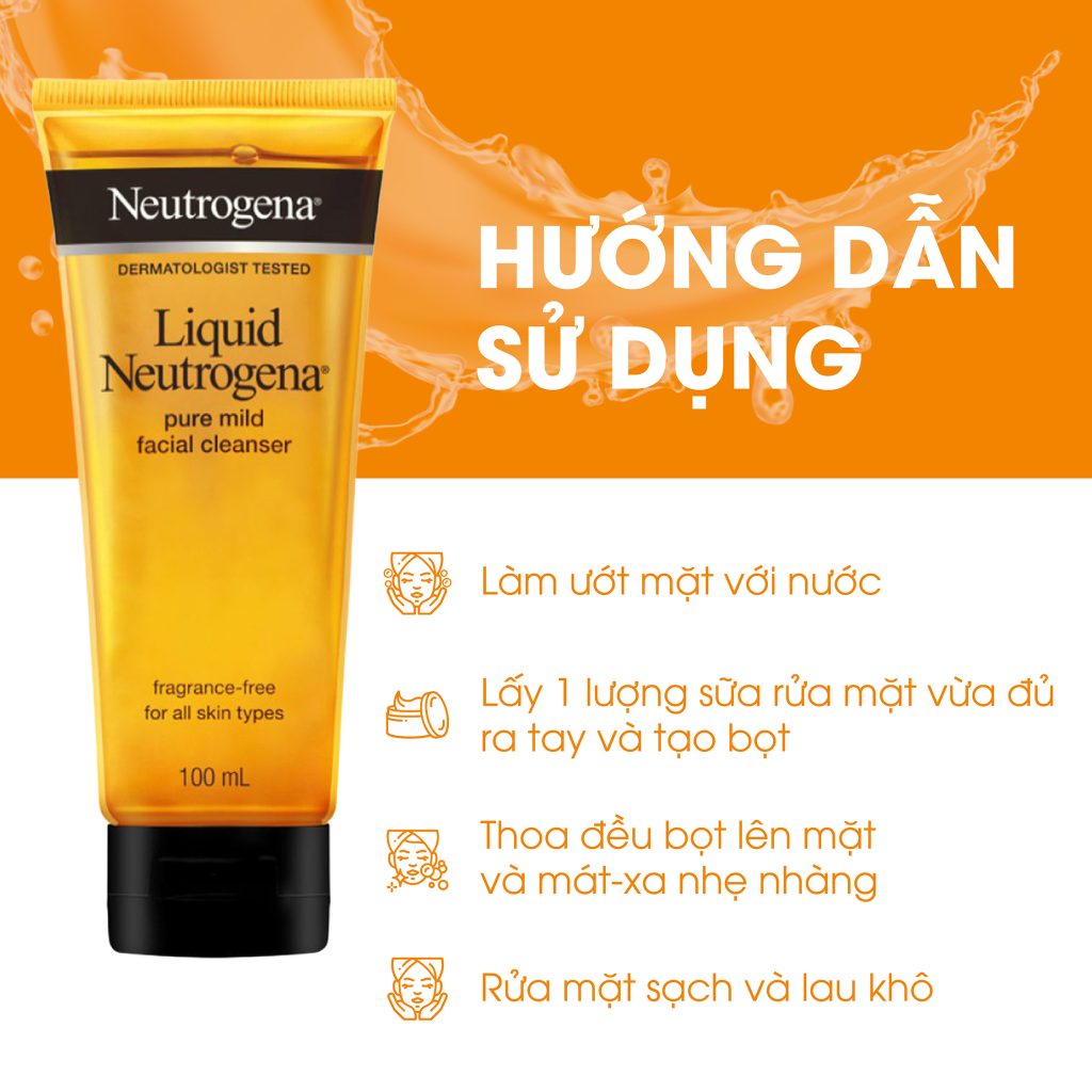Sữa Rửa Mặt Neutrogena Pure Mild Facial Cleanser 100ml