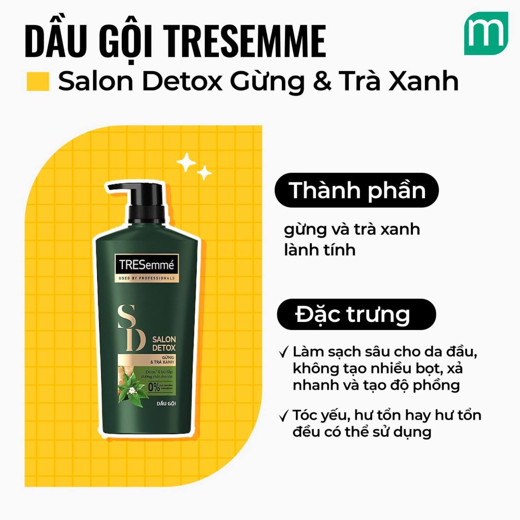 List dầu gội dành cho tóc dầu