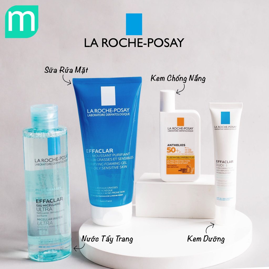 Bộ trị mụn nhanh từ các nhãn hàng dược mỹ phẩm