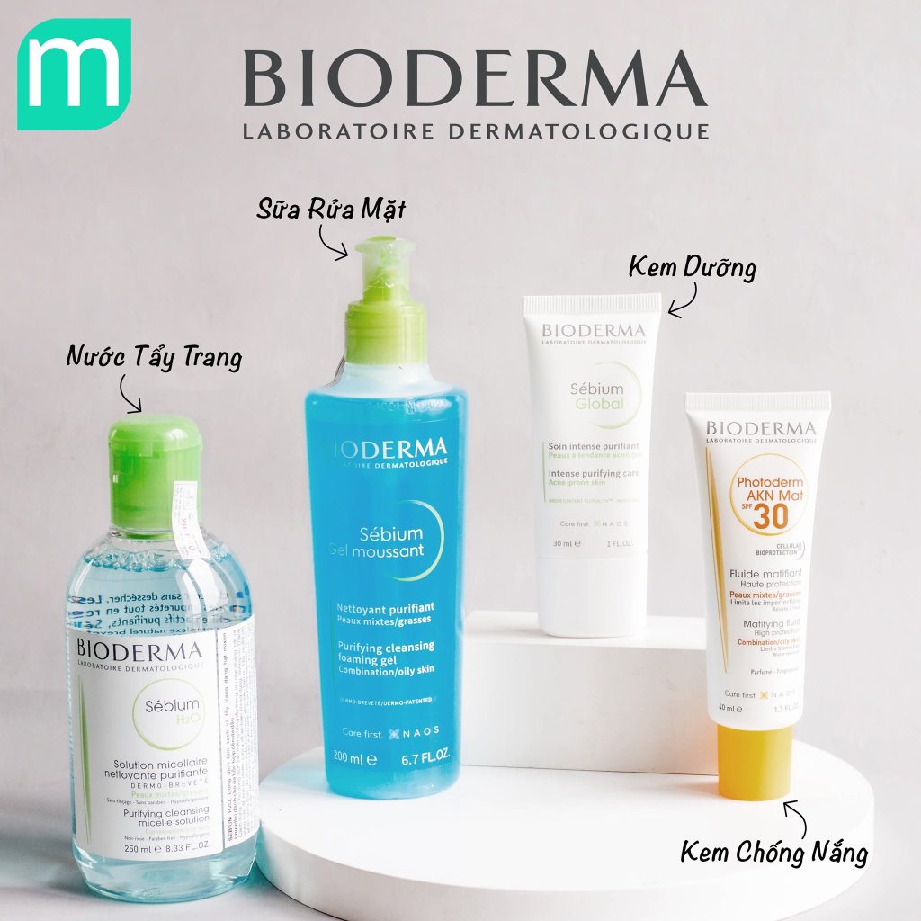 Bộ trị mụn nhanh từ các nhãn hàng dược mỹ phẩm