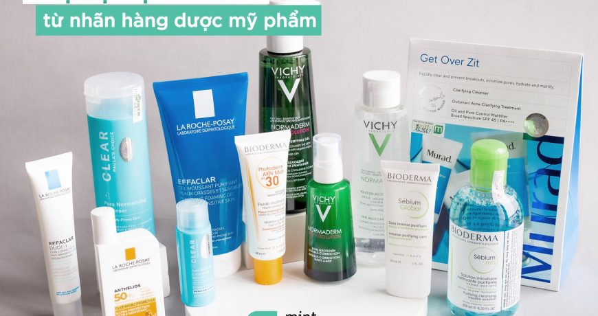 Bộ trị mụn nhanh từ các nhãn hàng dược mỹ phẩm