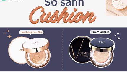 So sánh Cushion Lime Real Cover Pink vs Cushion Lime V Collagen