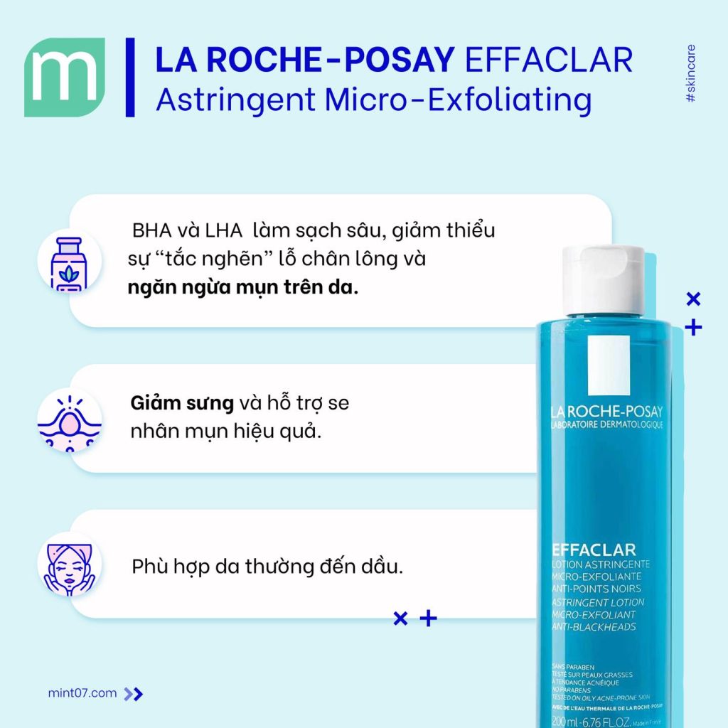 Các loại toner chứa BHA “cứu tinh” làn da bị mụn