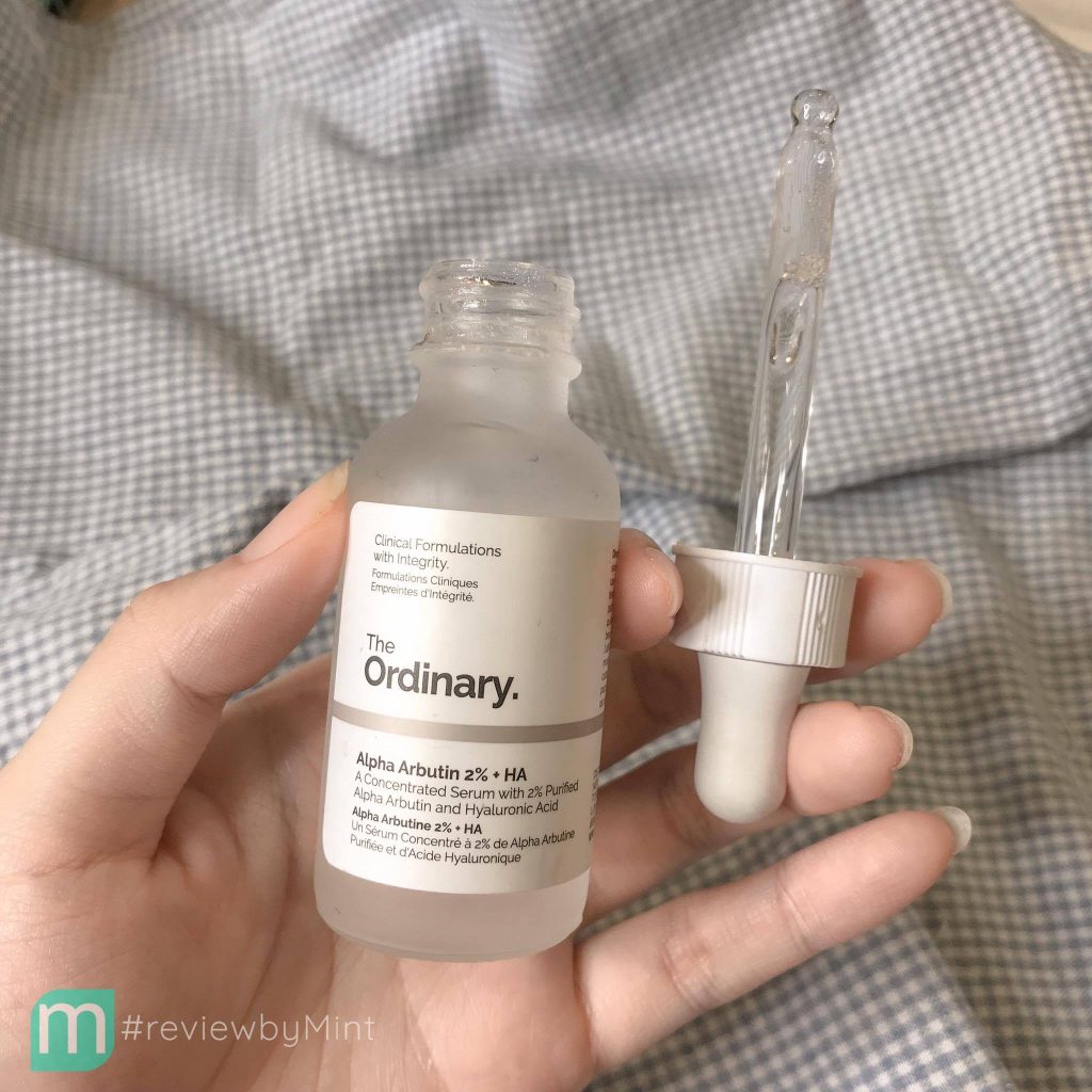 Review Serum làm sáng The Ordinary Arbutin 2% + HA