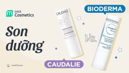 Góc so sánh son dưỡng môi Caudalie vs Bioderma