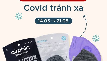 KHẨU TRANG AIRPHIN MUA 2 TẶNG 1 CHUNG TAY CHỐNG COVID-19