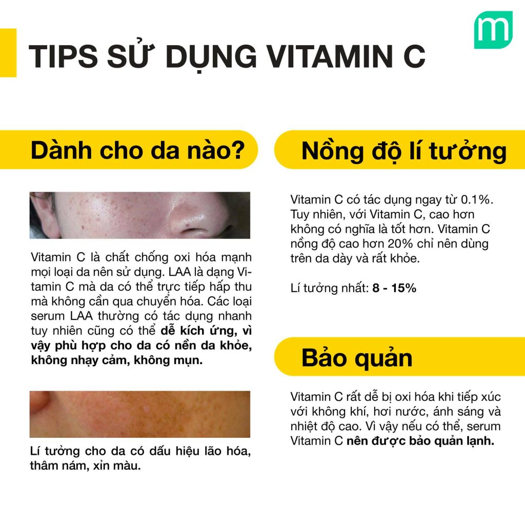 Serum Vitamin C L-AA nào dành cho bạn?