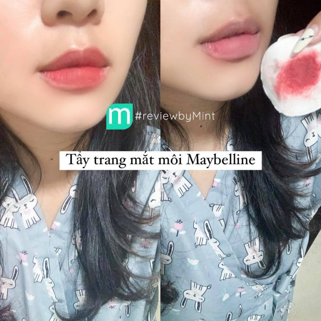 Review so sánh tẩy trang mắt môi Maybelline vs Silky Girl