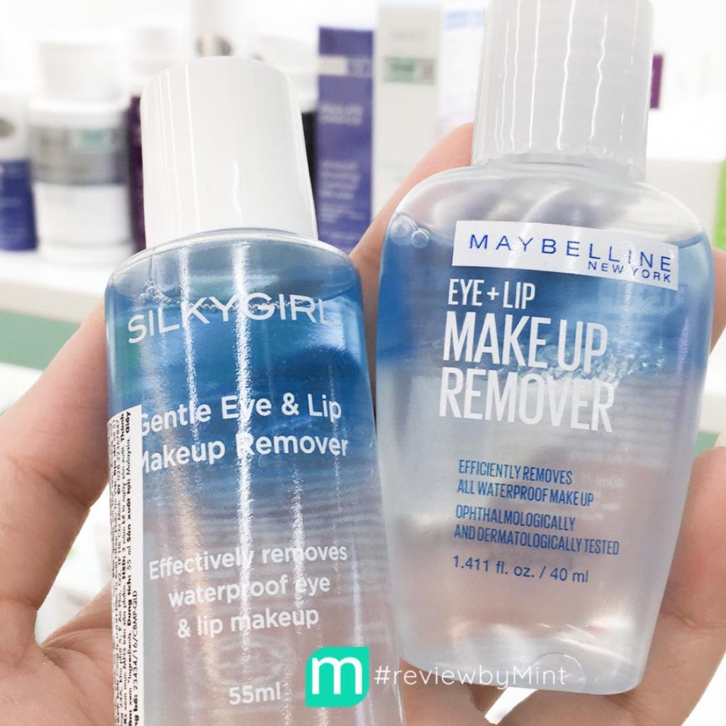 Review so sánh tẩy trang mắt môi Maybelline vs Silky Girl