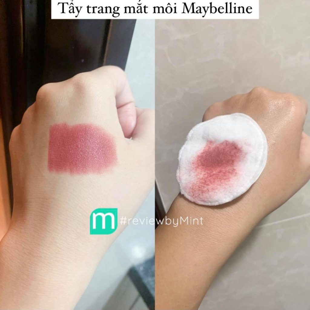 Review so sánh tẩy trang mắt môi Maybelline vs Silky Girl