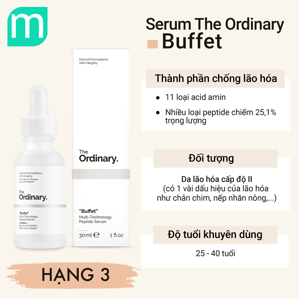 Chống lão hóa theo cấp độ cùng The Ordinary