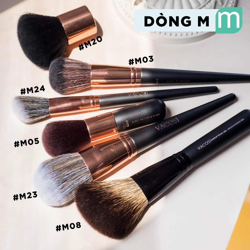 Tổng hợp cọ trang điểm từ thương hiệu Vacosi