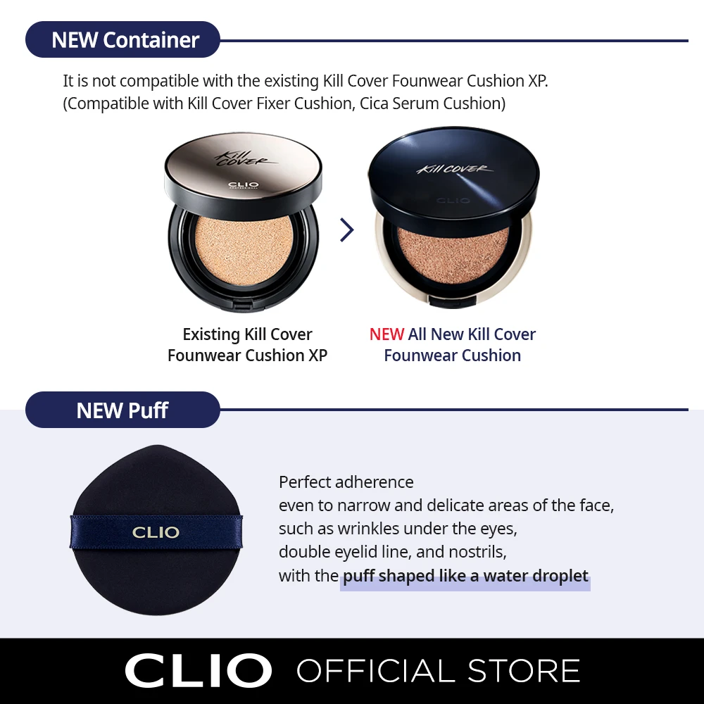 Cushion Clio Kill Cover Founwear Cushion All New SPF 50 Mint