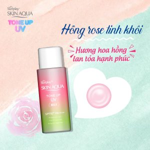 Sữa chống nắng Sunplay Skin Aqua Tone Up UV Milk Rose 50g