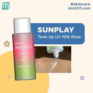 Sữa chống nắng Sunplay Skin Aqua Tone Up UV Milk Rose 50g