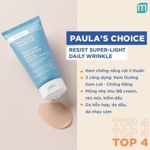 Kem Dưỡng Ngày Paula's Choice Resist Super-Light Wrinkle Defense SPF 30 Kem Dưỡng Ngày Paula's Choice Resist Super-Light Wrinkle Defense SPF 30