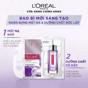 Mặt Nạ Giấy L'Oreal Dưỡng Chất Revitalift Hyaluronic Acid 33G