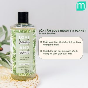 Sữa Tắm Love Beauty & Planet Pure & Positive 400ml