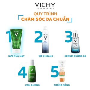 Sữa Rửa Mặt Vichy Normaderm Phytosolution Volcanic Mattifying Cleansing Cream 125ml