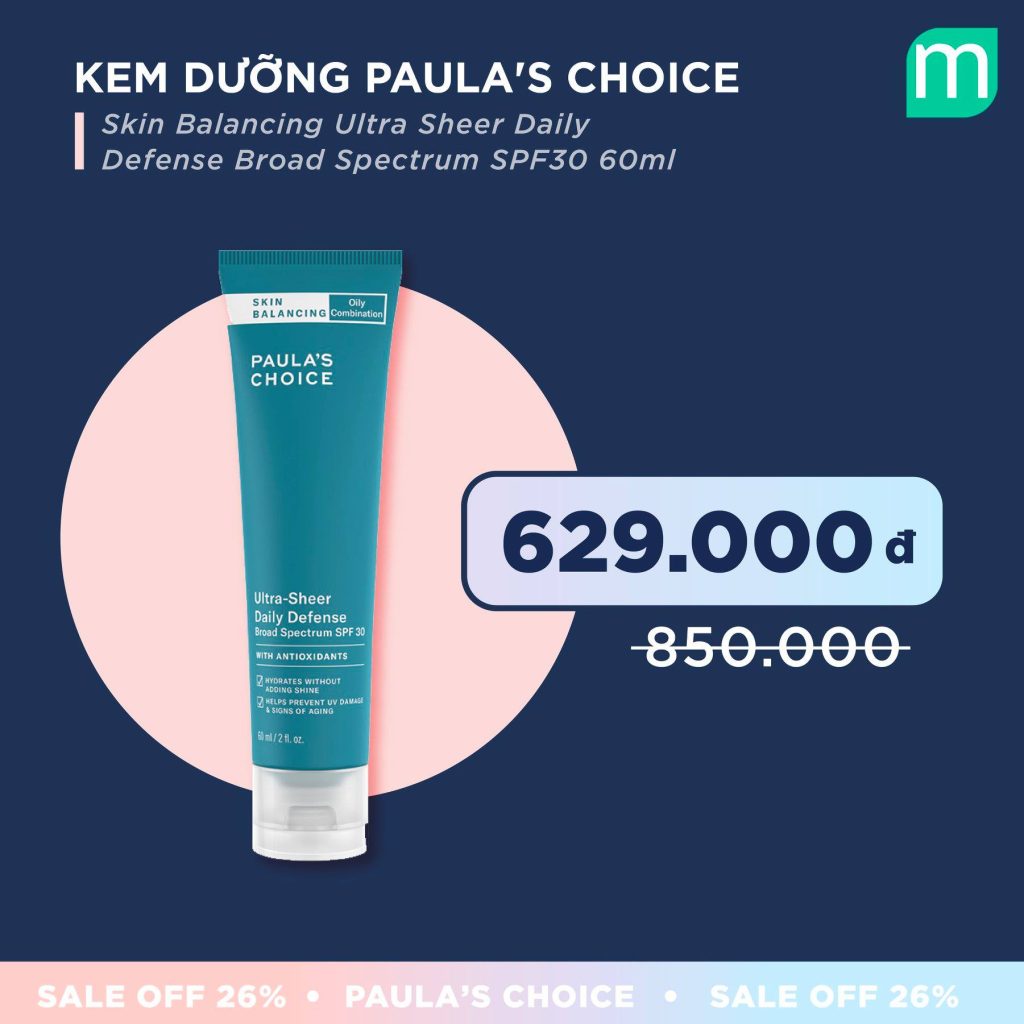Sinh nhật tuổi 26 vui mừng – Paula’s Choice tưng bừng sale off 26%