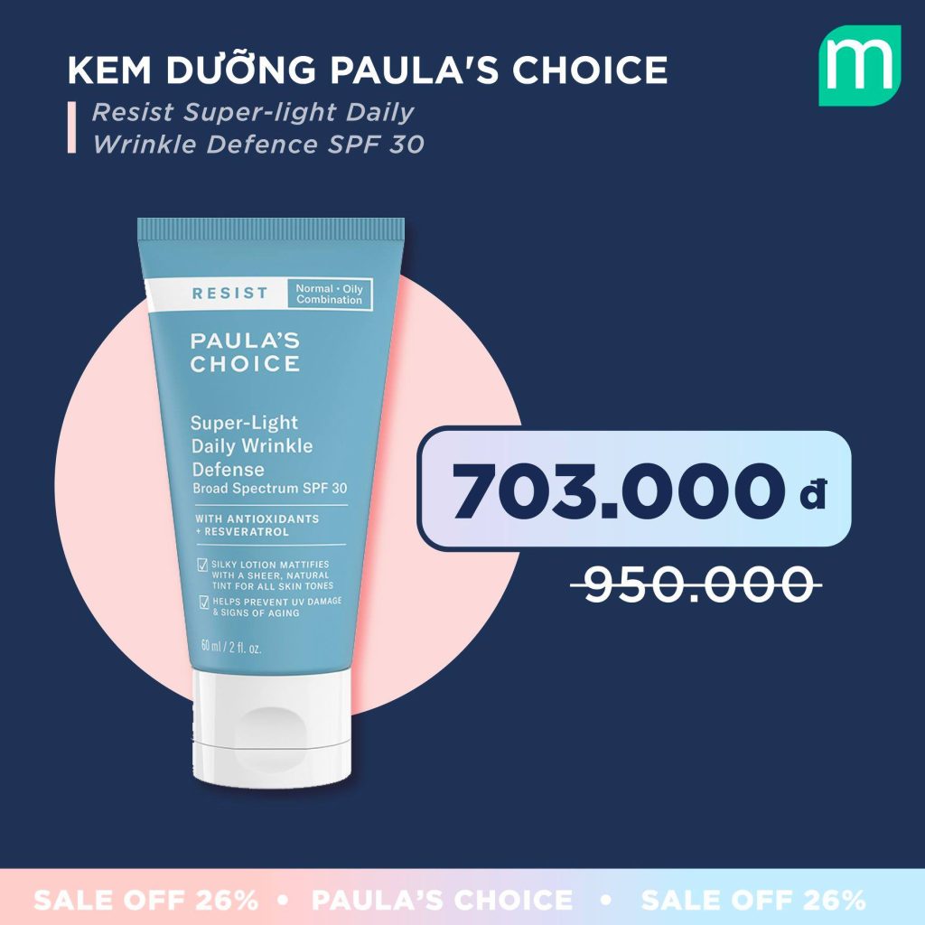 Sinh nhật tuổi 26 vui mừng – Paula’s Choice tưng bừng sale off 26%