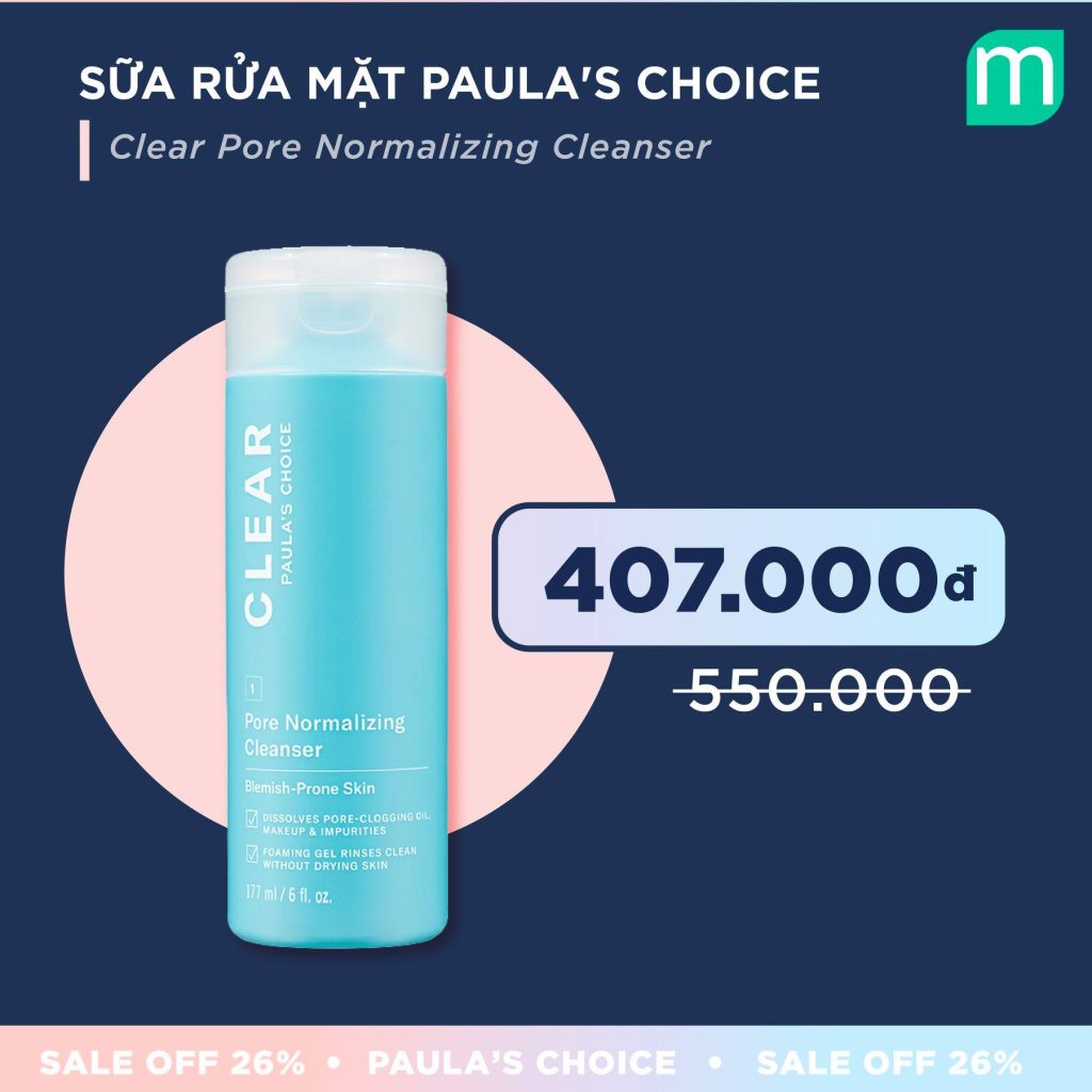 Sinh nhật tuổi 26 vui mừng – Paula’s Choice tưng bừng sale off 26%
