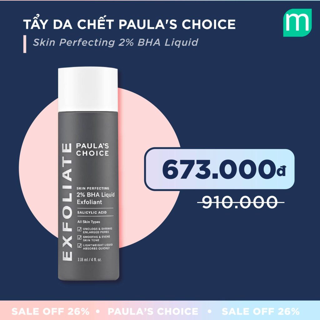 Sinh nhật tuổi 26 vui mừng – Paula’s Choice tưng bừng sale off 26%