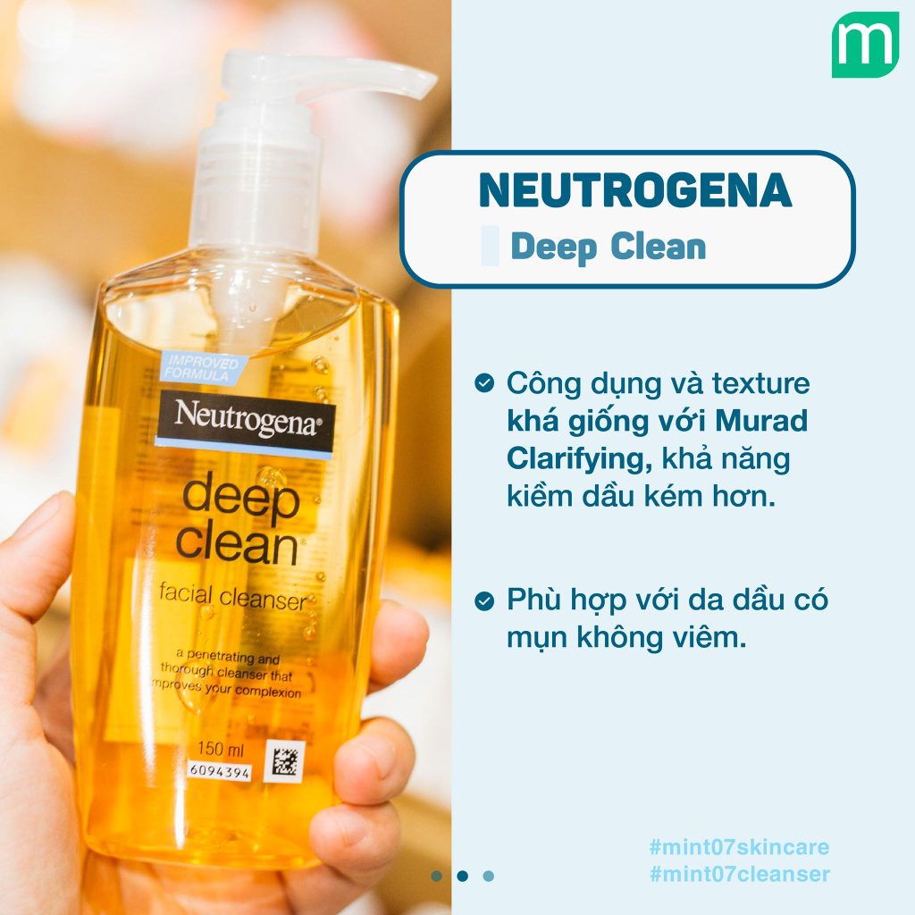 7 chai sữa rửa mặt chứa BHA dành cho da dầu mụn