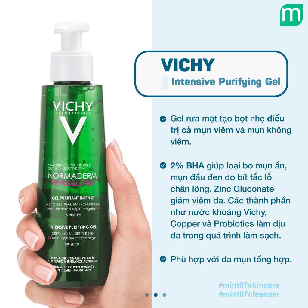 7 chai sữa rửa mặt chứa BHA dành cho da dầu mụn