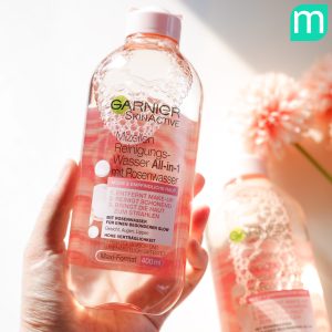 Tẩy trang Garnier Micellar Rose Water Cleaner & Glow 400ml