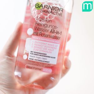 Tẩy trang Garnier Micellar Rose Water Cleaner & Glow 400ml