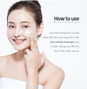 Kem Dưỡng Bom Eight Tea Water Capsule Cream 50G