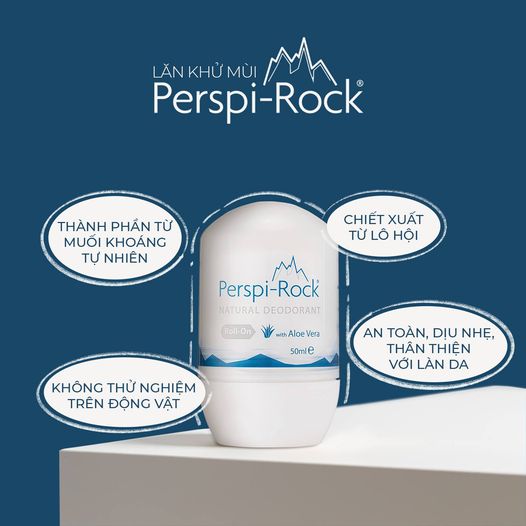 Lăn Khử Mùi Perspi-Rock Natural Deodorant 50ml Lăn Khử Mùi Perspi-Rock Natural Deodorant 50ml - Ảnh 2