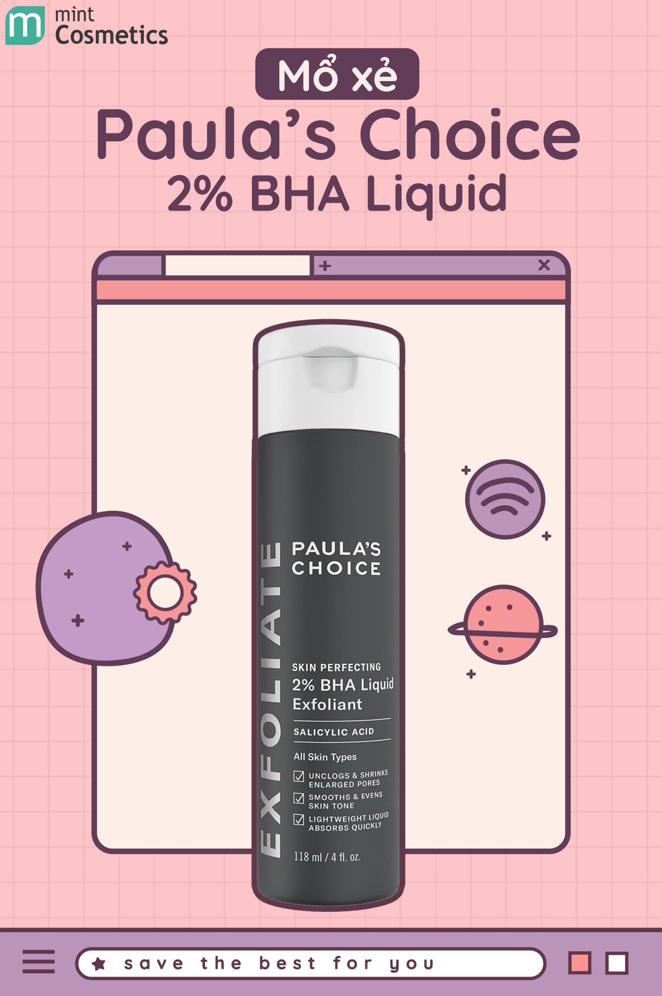 Dung Dịch Paula's Choice Skin Perfecting 2% BHA Liquid 118ml