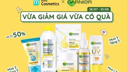 Mint x Garnier: Vừa giảm giá, vừa có quà Mint x Garnier: Vừa giảm giá, vừa có quà