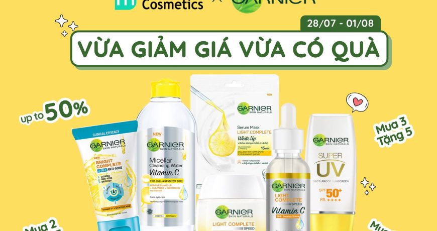 Mint x Garnier: Vừa giảm giá, vừa có quà
