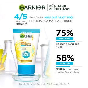 Sữa rửa mặt Garnier Bright Complete 3 in 1 Foam Anti Acne 90ml