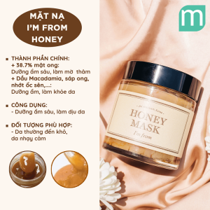 Mặt nạ I'm From Honey Mask 120gr Mặt nạ I'm From Honey Mask 120gr