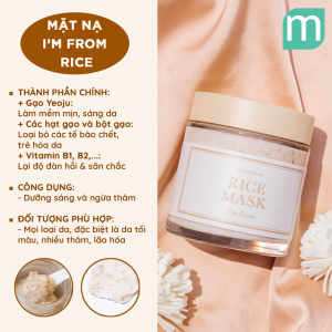 Mặt Nạ I’m From Rice Mask 110g