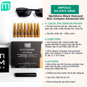 Tinh Chất Martiderm Black Diamond Skin Complex Advanced 2ml