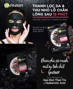 Mặt nạ giấy Garnier Black Serum Mask