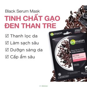Mặt nạ giấy Garnier Black Serum Mask